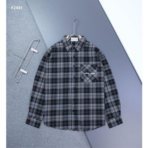 메*마**** 로고 오버핏 체크 셔츠 2441