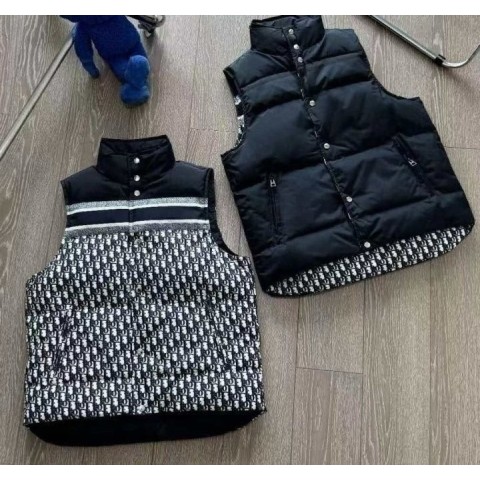 디* 오블리크 리버시블 양면 패딩조끼