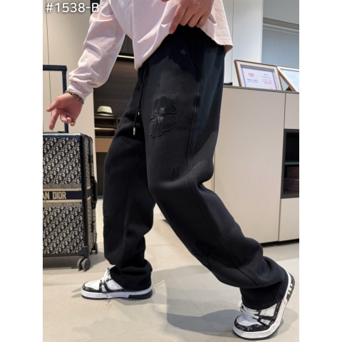 크*** 홀스슈 레더 크로스 스웻팬츠